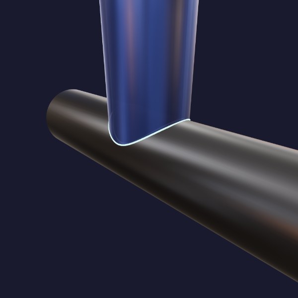 90 Degree Tube Notch - 1.5" Diameter x .083 Wall - DOM 1020